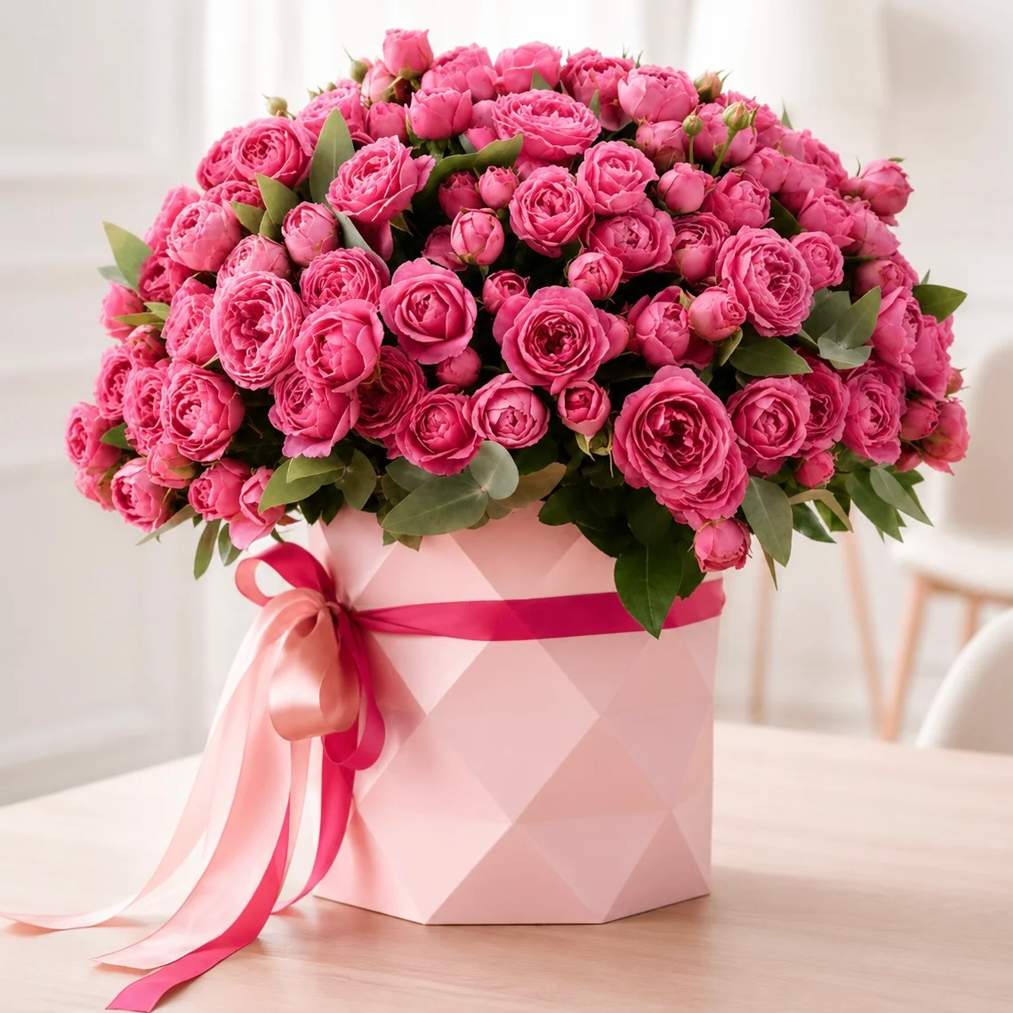 41 Pink Peony Roses Luxury Box – Grand Romantic Statement-2